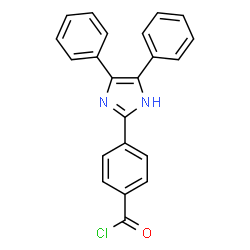 ChemSpider 2D Image | 4-(4,5-Diphenyl-1H-imidazol-2-yl)benzoyl chloride | C22H15ClN2O