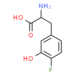 ChemSpider 2D Image | 4-Fluoro-3-hydroxyphenylalanine | C9H10FNO3