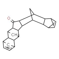 ChemSpider 2D Image | Nonacyclo[13.6.1.1~4,11~.1~6,9~.1~17,20~.0~2,14~.0~3,12~.0~5,10~.0~16,21~]pentacosa-7,18-dien-13-one | C25H28O