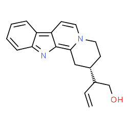 ChemSpider 2D Image | (2S)-2-[(2S)-1,2,3,4-Tetrahydroindolo[2,3-a]quinolizin-2-yl]-3-buten-1-ol | C19H20N2O