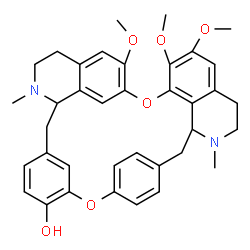 ChemSpider 2D Image | 6,6',7-Trimethoxy-2,2'-dimethyloxyacanthan-12'-ol | C37H40N2O6