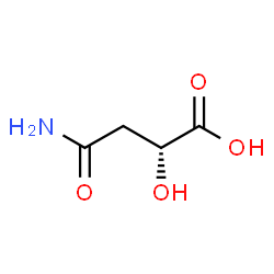 ChemSpider 2D Image | (2R)-4-Amino-2-hydroxy-4-oxobutanoic acid | C4H7NO4