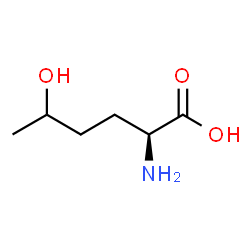 ChemSpider 2D Image | 5-Hydroxy-L-norleucine | C6H13NO3