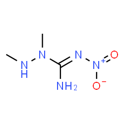 ChemSpider 2D Image | 1,2-Dimethyl-N'-nitrohydrazinecarboximidamide | C3H9N5O2