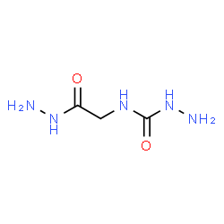 ChemSpider 2D Image | N-(2-Hydrazino-2-oxoethyl)hydrazinecarboxamide (non-preferred name) | C3H9N5O2