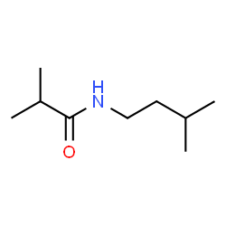 ChemSpider 2D Image | 2-Methyl-N-(3-methylbutyl)propanamide | C9H19NO