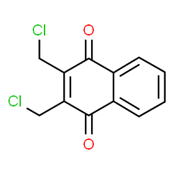 ChemSpider 2D Image | 2,3-Bis(chloromethyl)-1,4-naphthoquinone | C12H8Cl2O2