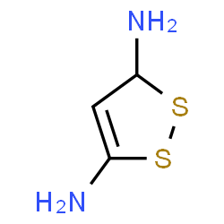 ChemSpider 2D Image | 3H-1,2-Dithiole-3,5-diamine | C3H6N2S2