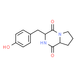 ChemSpider 2D Image | cyclo(tyrosyl-prolyl) | C14H16N2O3