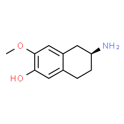 ChemSpider 2D Image | (6S)-6-Amino-3-methoxy-5,6,7,8-tetrahydro-2-naphthalenol | C11H15NO2
