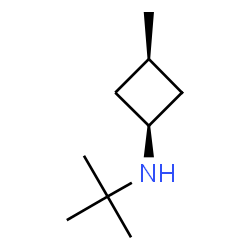 ChemSpider 2D Image | cis-3-Methyl-N-(2-methyl-2-propanyl)cyclobutanamine | C9H19N