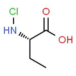 ChemSpider 2D Image | (2S)-2-(Chloroamino)butanoic acid | C4H8ClNO2