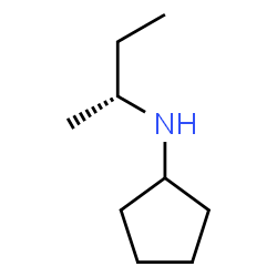 ChemSpider 2D Image | N-[(2R)-2-Butanyl]cyclopentanamine | C9H19N