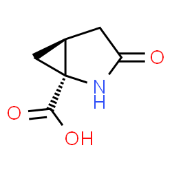 ChemSpider 2D Image | (1S,5S)-3-Oxo-2-azabicyclo[3.1.0]hexane-1-carboxylic acid | C6H7NO3