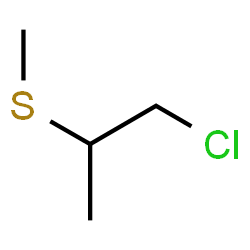 ChemSpider 2D Image | 1-Chloro-2-(methylsulfanyl)propane | C4H9ClS