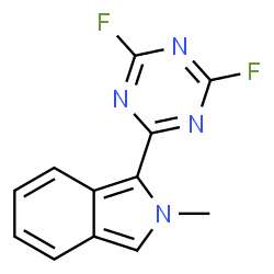 ChemSpider 2D Image | 1-(4,6-Difluoro-1,3,5-triazin-2-yl)-2-methyl-2H-isoindole | C12H8F2N4
