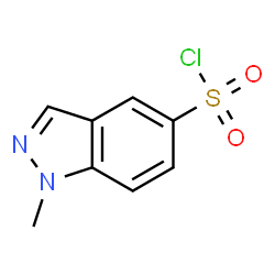 ChemSpider 2D Image | 1-Methyl-1H-indazole-5-sulfonyl chloride | C8H7ClN2O2S