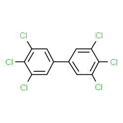 ChemSpider 2D Image | 3,3',4,4',5,5'-Hexachlorobiphenyl | C12H4Cl6