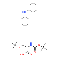 ChemSpider 2D Image | O-(2-Methyl-2-propanyl)-N-{[(2-methyl-2-propanyl)oxy]carbonyl}-L-threonine - N-cyclohexylcyclohexanamine (1:1) | C25H48N2O5