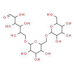 ChemSpider 2D Image | Hexopyranosyl-(1->6)hexopyranosyl-(1->6)hexose | C18H32O16