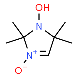 ChemSpider 2D Image | 2,2,5,5-Tetramethyl-2,5-dihydro-1H-imidazol-1-ol 3-oxide | C7H14N2O2