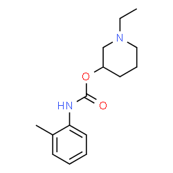 ChemSpider 2D Image | 1-Ethyl-3-piperidinyl (2-methylphenyl)carbamate | C15H22N2O2