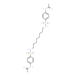 ChemSpider 2D Image | N,N'-[1,8-Octanediylbis(sulfamoyl-4,1-phenylene)]diacetamide | C24H34N4O6S2
