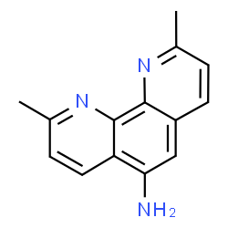 ChemSpider 2D Image | 2,9-Dimethyl-1,10-phenanthrolin-5-amine | C14H13N3