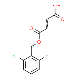 ChemSpider 2D Image | 4-[(2-Chloro-6-fluorobenzyl)oxy]-4-oxo-2-butenoic acid | C11H8ClFO4