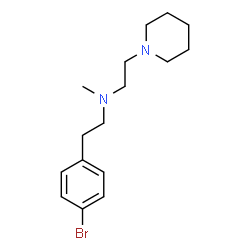 ChemSpider 2D Image | 2-(4-Bromophenyl)-N-methyl-N-[2-(1-piperidinyl)ethyl]ethanamine | C16H25BrN2