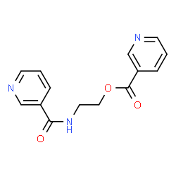 ChemSpider 2D Image | 2-[(3-Pyridinylcarbonyl)amino]ethyl nicotinate | C14H13N3O3