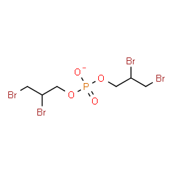 ChemSpider 2D Image | Bis(2,3-dibromopropyl)phosphate | C6H10Br4O4P