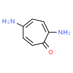 ChemSpider 2D Image | 2,5-Diamino-2,4,6-cycloheptatrien-1-one | C7H8N2O