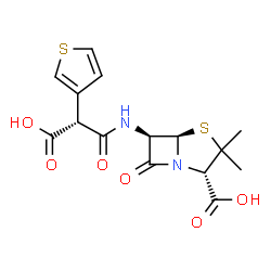 ChemSpider 2D Image | Ticarcillin | C15H16N2O6S2