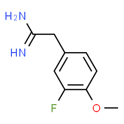 ChemSpider 2D Image | 3-Fluoro-4-methoxybenzeneethanimidamide | C9H11FN2O