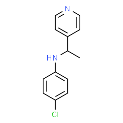 ChemSpider 2D Image | 4-Chloro-N-[1-(4-pyridinyl)ethyl]aniline | C13H13ClN2
