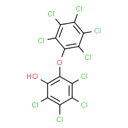 ChemSpider 2D Image | 2-Hydroxynonachlorodiphenyl ether | C12HCl9O2