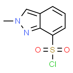 ChemSpider 2D Image | 2-Methyl-2H-indazole-7-sulfonyl chloride | C8H7ClN2O2S