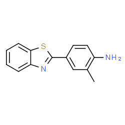 ChemSpider 2D Image | 4-(2-Benzothiazolyl)-2-methylbenzenamine | C14H12N2S