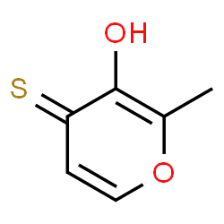 ChemSpider 2D Image | 3-hydroxy-2-methyl-4-pyrothione | C6H6O2S