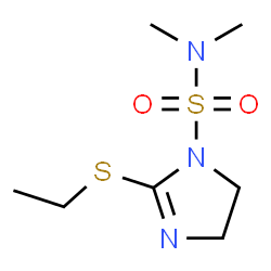 ChemSpider 2D Image | 2-(Ethylsulfanyl)-N,N-dimethyl-4,5-dihydro-1H-imidazole-1-sulfonamide | C7H15N3O2S2