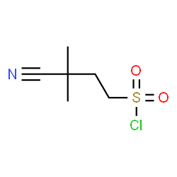 ChemSpider 2D Image | 3-Cyano-3-methyl-1-butanesulfonyl chloride | C6H10ClNO2S