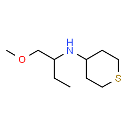 ChemSpider 2D Image | N-(1-methoxybutan-2-yl)thian-4-amine | C10H21NOS