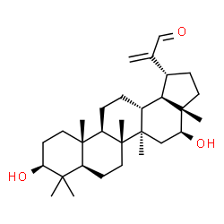 ChemSpider 2D Image | (3beta,16beta)-3,16-Dihydroxylup-20(30)-en-29-al | C30H48O3