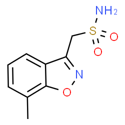 ChemSpider 2D Image | 1-(7-Methyl-1,2-benzoxazol-3-yl)methanesulfonamide | C9H10N2O3S