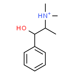 ChemSpider 2D Image | 1-Hydroxy-N,N-dimethyl-1-phenyl-2-propanaminium | C11H18NO