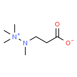 ChemSpider 2D Image | 3-(1,2,2,2-Tetramethyldiazan-2-ium-1-yl)propanoate | C7H16N2O2