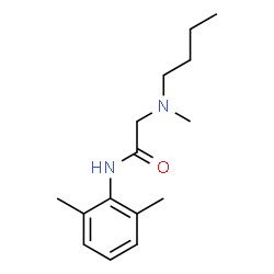 ChemSpider 2D Image | N~2~-Butyl-N-(2,6-dimethylphenyl)-N~2~-methylglycinamide | C15H24N2O