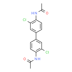ChemSpider 2D Image | N,N'-(3,3'-Dichloro-4,4'-biphenyldiyl)diacetamide | C16H14Cl2N2O2