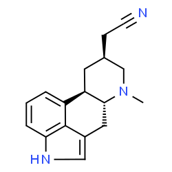 ChemSpider 2D Image | [(8beta)-6-Methylergolin-8-yl]acetonitrile | C17H19N3